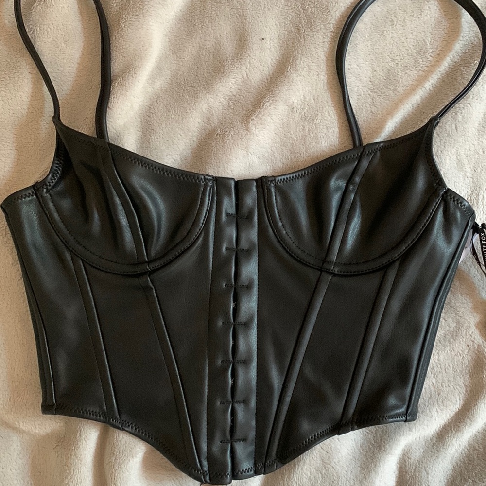 Leather corset